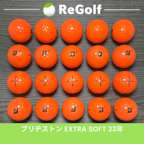 【中古】 ロストボール ブリヂストン エクストラソフト オレンジ 2023年モデル 20球 Cランク ゴルフボール リゴルフ